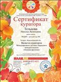 Сертификат куратора международного детского творческого конкурса поделок " Осенние фантазии"
2016год Сертификат куратора международного детского творческого конкурса поделок " Осенние фантазии"
2016год